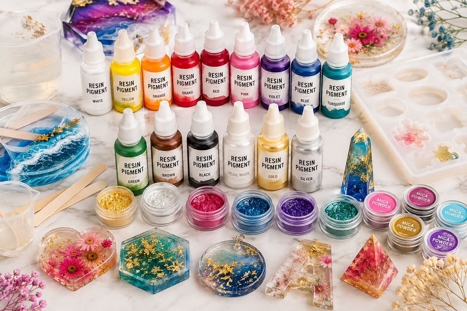 Resin and Pigment